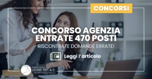 agenzia entrate 470 domande errate