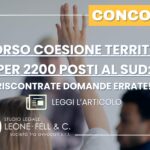 domande errate concorso coesione