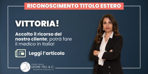 riconoscimento titolo estero