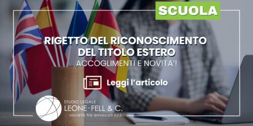 rigetto riconoscimento titolo