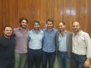 Nella foto, l'Avvocato Leone con i rappresentanti delle Associazioni Run, Coordinamento UniAttiva, Nuova Realtà Giovanile, Vivere Ateneo.