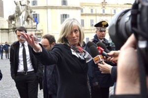 Foto LaPresse 22-02-2014 Politica Arrivo dei nuovi Ministri al Quirinale per il giuramento. Stefania Giannini Ministro dell'istruzione e della Ricerca