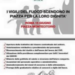 MANIFESTAZIONE VIGILI DEL FUOCO