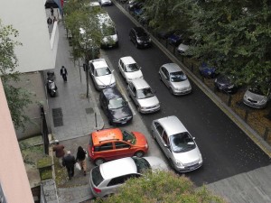 Parcheggio in doppia fila