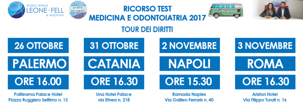 tour dei diritti ricorso medicina