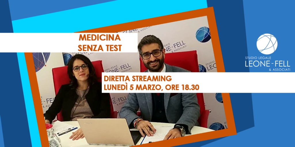 Immatricolazioni a Medicina senza Test: oggi diretta streaming