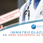 immatricolazioni anni successivi al primo anche trasferimenti estero