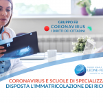 coronavirus e scuole di specializzazione senza logo facebook