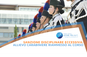 sanzione disciplinare eccessiva