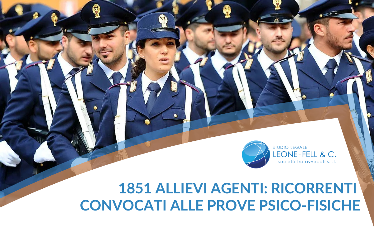 1851 allievi agenti