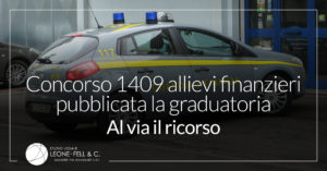 1409 allievi finanzieri