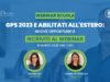 Immagine del webinar GPS 2023 e abilitati all'estero: nuove opportunità con le foto di Tiziana DE Pasquale e Simona Fell