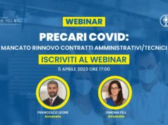 immagine del webinar sui precari covid con le foto di Francesco Leone e Simona Fell