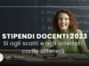 stipendi docenti 2013, blocco scatti stipendiali, immagine con docente