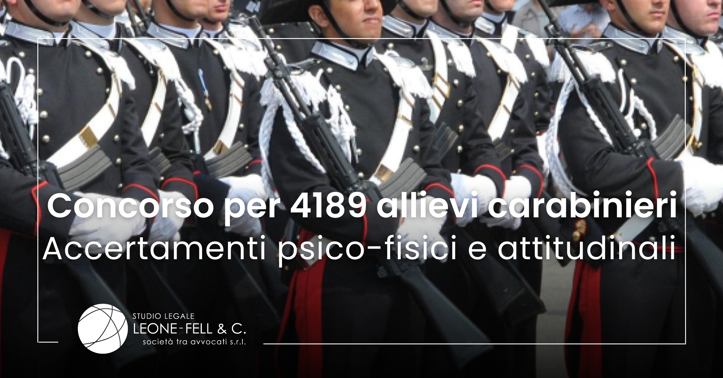 4189 allievi carabinieri, carabinieri schierati