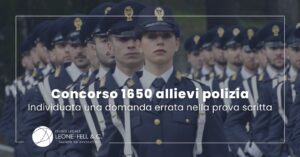 Concorso 1650 allievi polizia