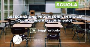 assegnazione temporanea Sicilia
