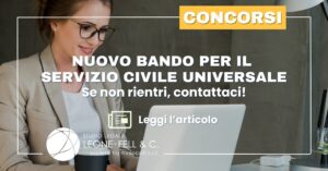 bando servizio civile universale