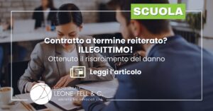 risarcimento danno contratto termine