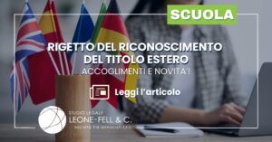 rigetto riconoscimento titolo