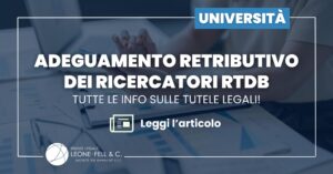 adeguamento retributivo ricercatori