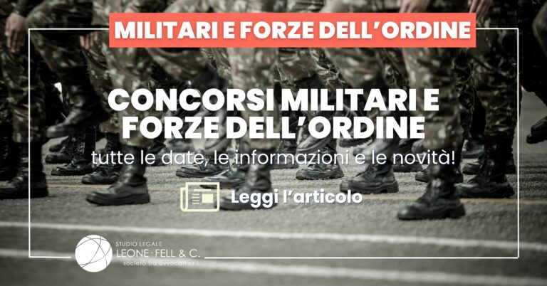 concorsi militari forze ordine