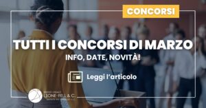 concorsi marzo