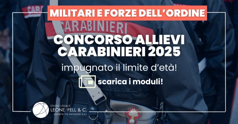 carabinieri ricorso limite età