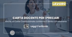 Carta docente precari