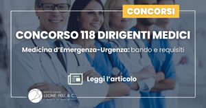 Concorso 118 Dirigenti Medici
