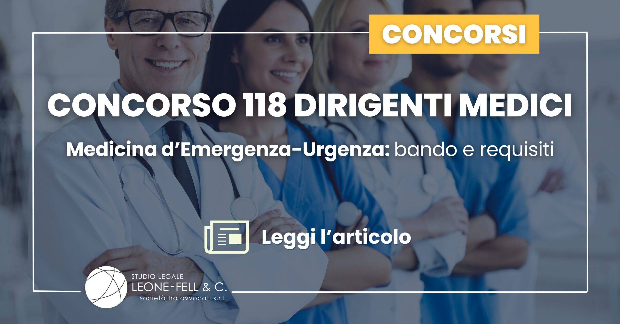 Concorso 118 Dirigenti Medici