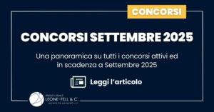Concorsi Settembre 2025