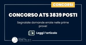 Concorso ATS 3839