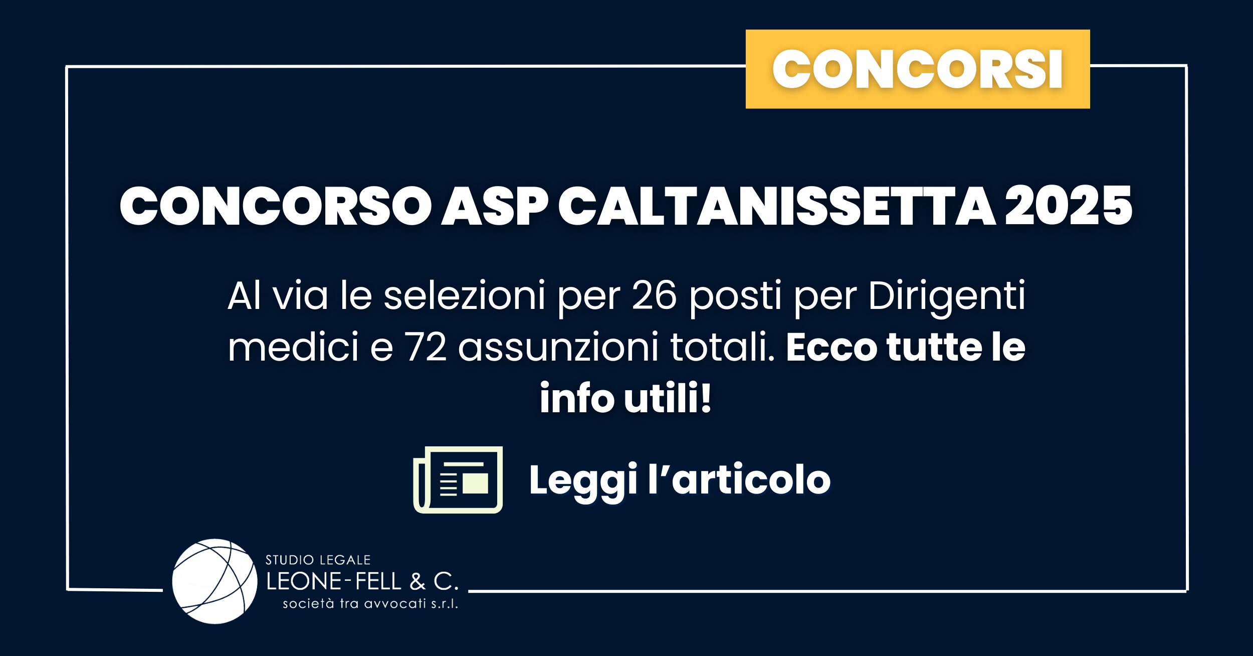 Concorso Asp Caltanissetta 2025