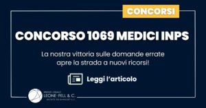 Concorso 1069 Medici INPS
