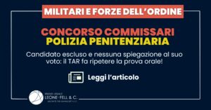 Concorso Commissari Polizia Penitenziaria