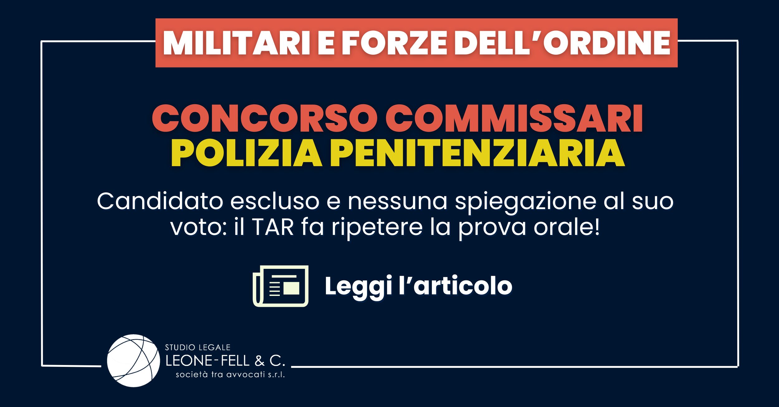 Concorso Commissari Polizia Penitenziaria