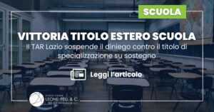 Titoli esteri scuola