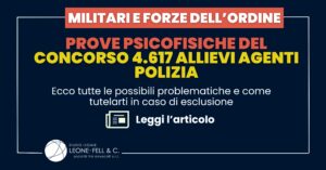 Prove psicofisiche concorso Polizia