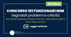Concorso 161 Funzionari MIM