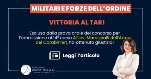 Esclusione concorso Allievi Marescialli