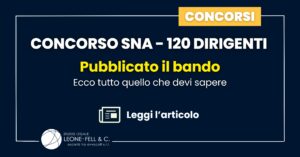 Concorso SNA 120 Dirigenti