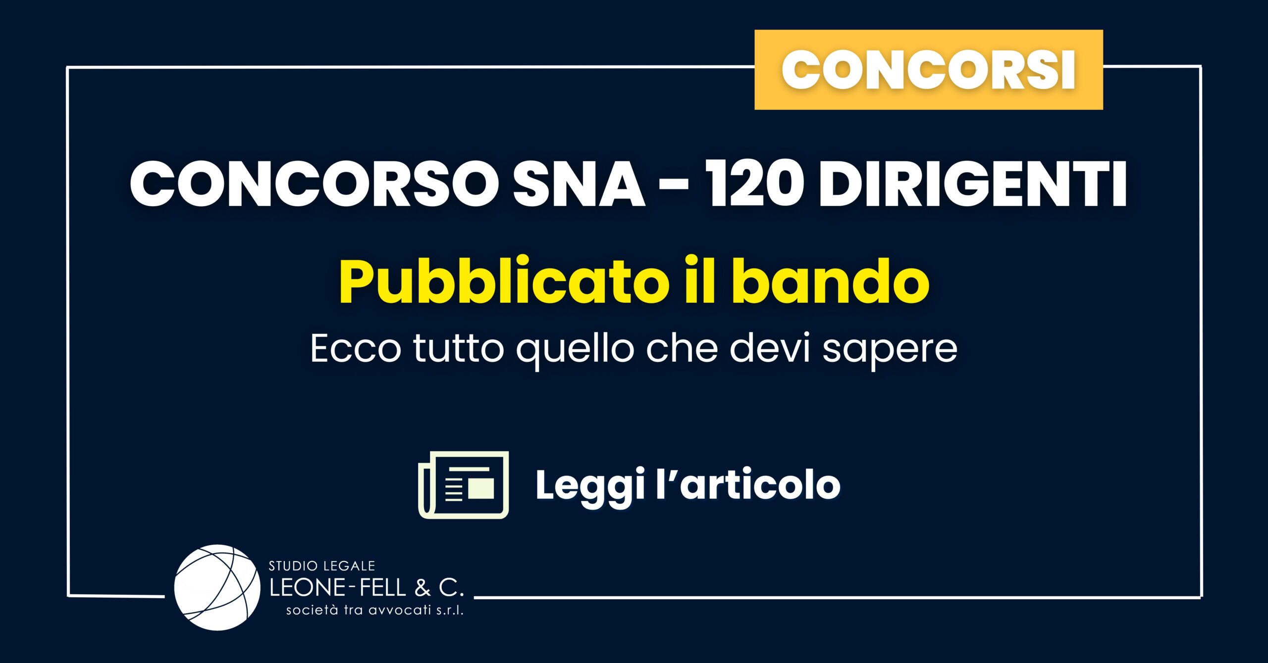 Concorso SNA 120 Dirigenti