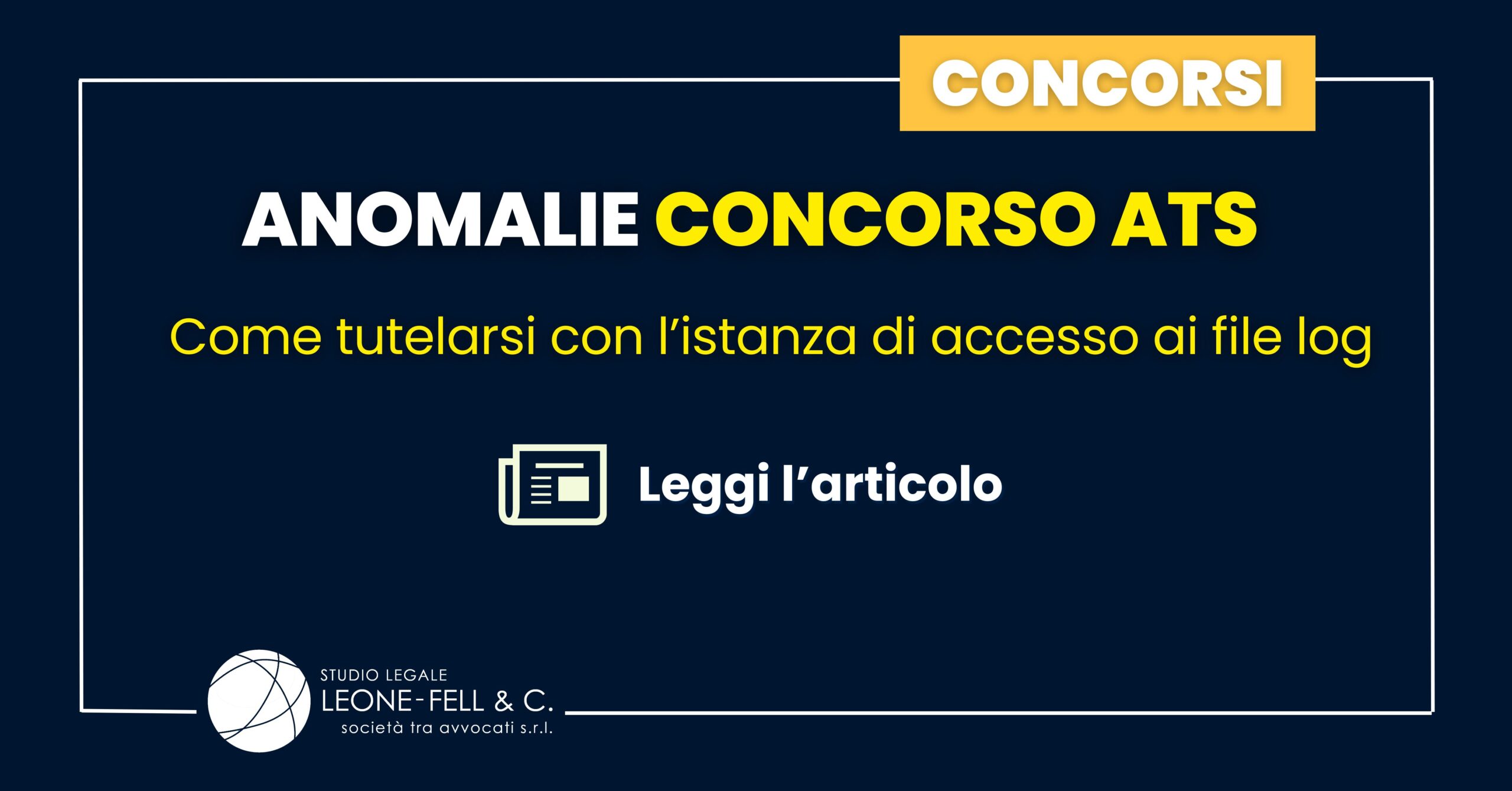 Anomalie Concorso ATS