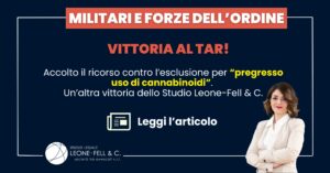 Ricorso pregresso uso cannabinoidi