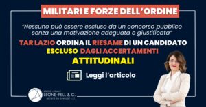 riesame accertamenti attitudinali