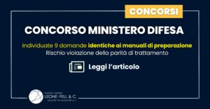 Domande concorso ministero difesa