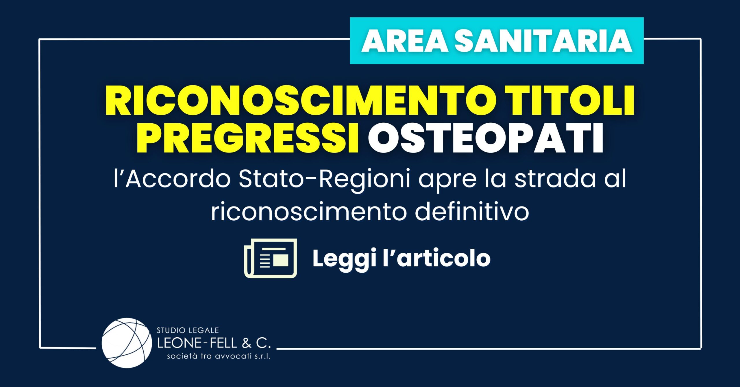 Riconoscimento Titoli Pregressi Osteopati