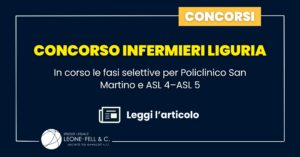 Concorso Infermieri Liguria