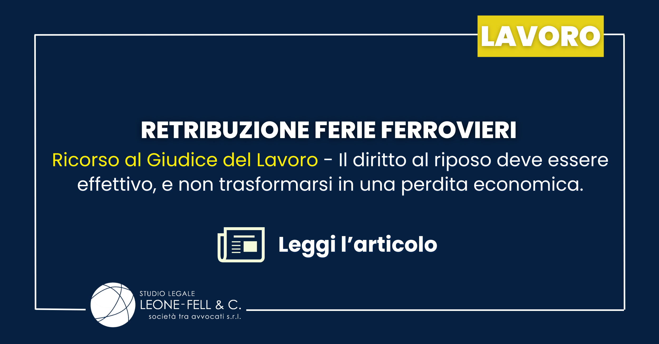 Retribuzione ferie ferrovieri